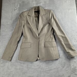 Anne Klein Suit Blazer Women's Beige Office Business Style Size 2